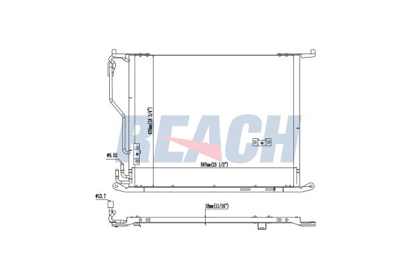 Klima Radyatörü  Mercedes S -Serisi 4 Kapı (BM 220)(07.1998->)  VEKA 43-2808