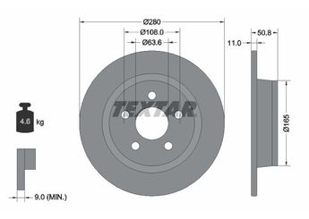 Fren Disk Ayna Arka Sağ ve Sol AYD 51660  KV6C2A315BC 2279492 KV6C2A315AC 2252928 2252933 2279491 KV6C2A315AB KV6C2A315BB