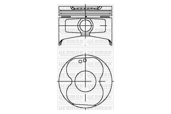 Piston (81.50MM-0.50)  YENMAK 36-03978-050