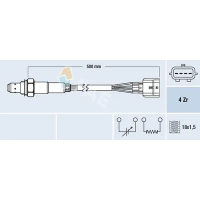 Oksijen (Lambda) Sensörü  Renault Clio IV (2012->)  FAE 77584