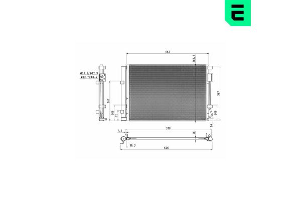 Klima Radyatörü  Hyundai Veloster (FS)(06.2011->)  ERA 667316