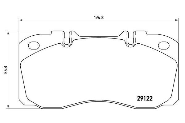 Fren Disk Balata Ön veya Arka BREMBO P A6 025