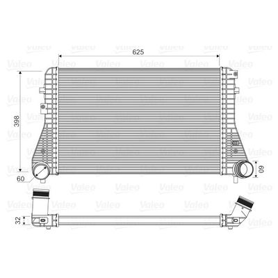 Turbo Radyatörü  Volkswagen Sharan (7N1)(05.2010->2015)  VALEO 818339