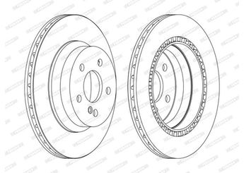 Fren Disk Ayna Arka Sağ ve Sol FERODO DDF1672C  A2114230912 4230912 0004230912 2114230912 2194230012 A0004230912 N0004230912 N2114230912