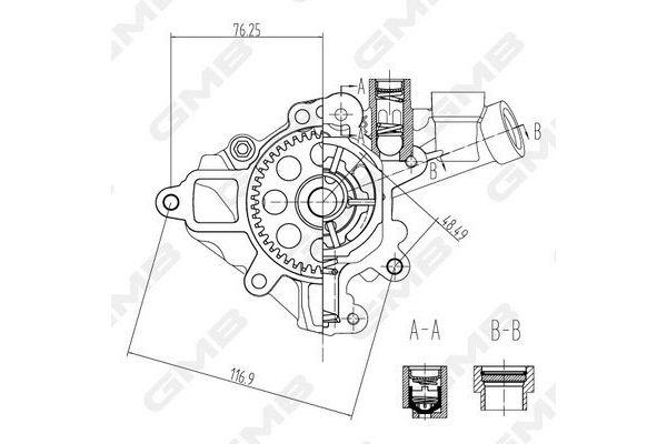 Yağ Pompası  Mercedes SLK -Serisi Roadster (BM 172)(12.2010->)  GMB GOAS-54A