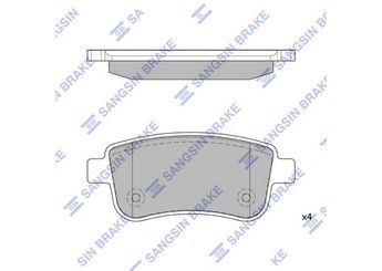 Fren Disk Balata Arka SANGSIN SP1839  440603558R 440604694R 440601416R 440603734R