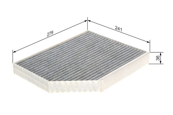 Polen Filtresi  Audi S4 Avant (8K5)(03.2009->)  BOSCH 1 987 432 369