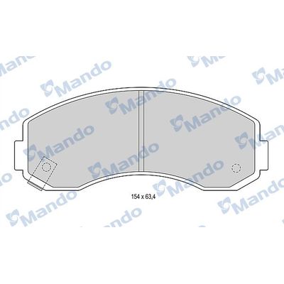 Fren Disk Balata Ön MANDO MBF015588