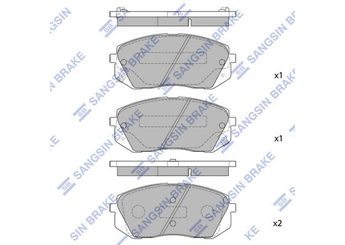 Fren Disk Balata Ön SANGSIN SP1196  581012SA50 581013ZA10 58101B2A60 58101D7A50 581011DA50 581012SA51 581012SA70 58101-2SA70 581013RA00 581013RA05 581013SA20 581013ZA00 581013ZA61 581011DA00 581011DE00 581012YA00 58101-2YA00 58101E8A00 583023ZA00