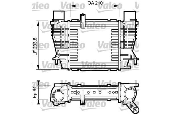 Turbo Radyatörü  Renault Clio III (08.2005->)  VALEO 817999