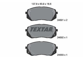 Fren Disk Balata Ön TEXTAR 2450101  581012SA50 581013ZA10 581013ZA00 58101J9A70 581010ZA00 581011DA00 581011DA50 581011DE00 58101D7A50 S581010ZA00