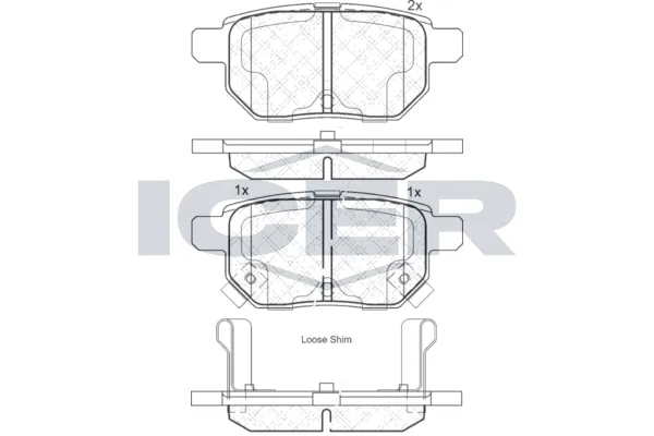 Fren Disk Balata Arka Toyota Verso-S (NLP1/NSP1)(2010->)  MAGNETI MARELLI 323700009600