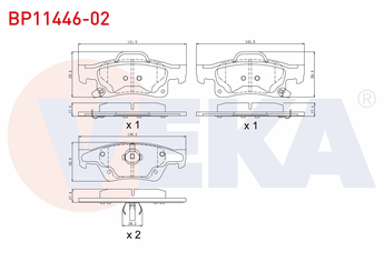 Fren Disk Balata Arka VEKA BP11446-02  