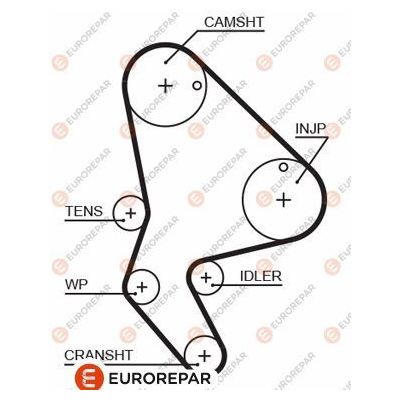 Triger Kayışı  Peugeot 306 S.Wagon (04.1997->)  EUROREPAR 1633127580
