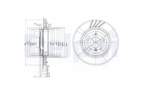 Fren Disk Ayna Arka Sağ ve Sol BMW 3 Serisi Sedan (E46)(1998->)  DELPHI BG3831
