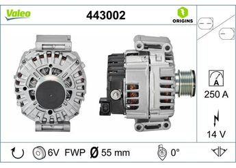 Alternatör  VALEO 443002  A0009062207 9062207 0009062207 A00090622070080