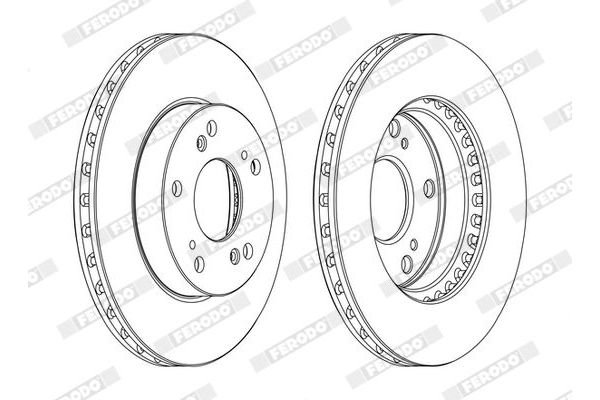 Fren Disk Ayna Ön Sağ ve Sol Honda CR-Z (SZT)(01.2010->)  FERODO DDF1939C