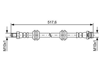 Fren Hortumu Arka Sağ veya Sol BOSCH 1 987 481 731  LR008149 LR001037