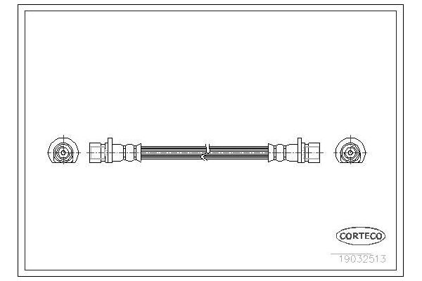 Fren Hortumu Arka Sağ veya Sol Honda Logo (GA3)(01.1999->)  CORTECO 19032513
