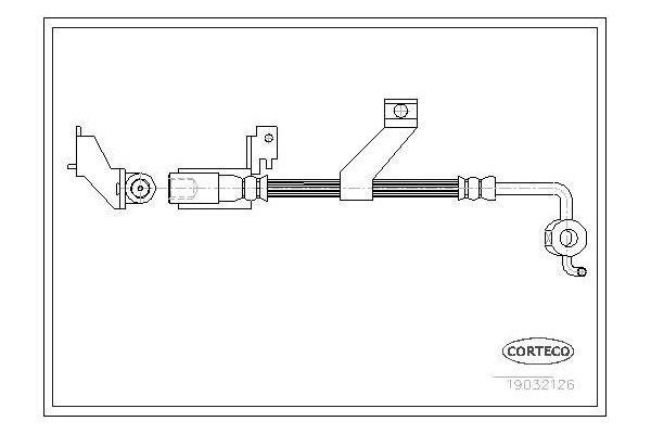 Fren Hortumu Ön Sol Ford Escort 3/4/5 Kapı/S.Wagon (1991->)  WALBURG WBH0123