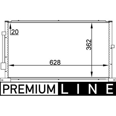 Klima Radyatörü  Ford Mondeo S.Wagon (GE)(2000->)  MAHLE AC 258 000P