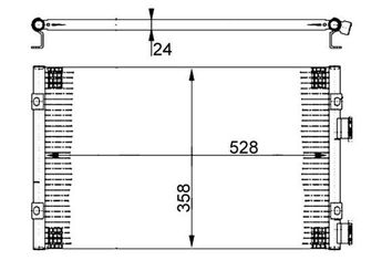 Klima Radyatörü  MAHLE AC 389 000S  5093598AA KV8503598AA 00KV8503598AA 5017405AA 05 017 405 AA 05093598AA 5093598AB 05093598AB 5017405 K05093598AB K0 509 359 8AB K05017405AA K05093598AA V8503598AA