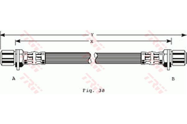 Fren Hortumu Arka Sağ veya Sol Toyota Celica Liftback (T16)(1986->)  OSSCA 01369