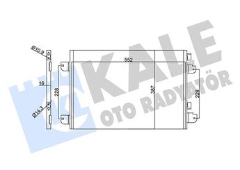 Klima Radyatörü  KALE 342830  8200182361 82 00 182 361 8200191738 82 00 191 738