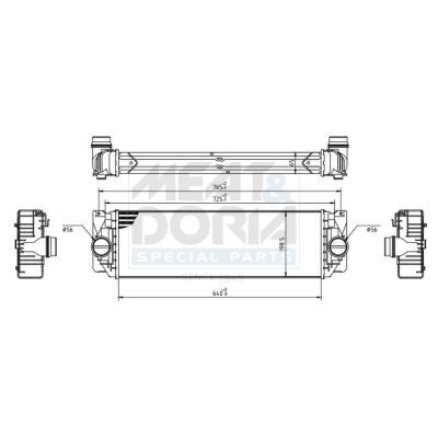 Turbo Radyatörü  Volkswagen Crafter P.Van (2E)(03.2006->2017)  KRAFTVOLL 08030016