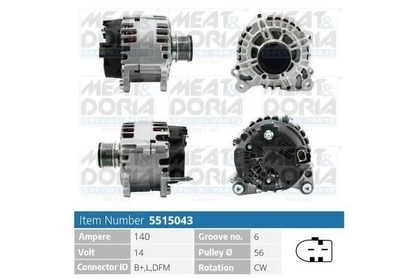 Alternatör  Mitsubishi Outlander (CW0)(2007->)  SPAGO ALT1081