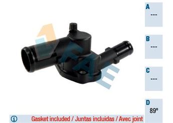 Termostat 89 °C  MAGNETI MARELLI 359001200260  1106100QAE 1106100Q0M 11061-00Q0M 11061-00QAE 1336T9 1336.T9 7700110716 8200660882