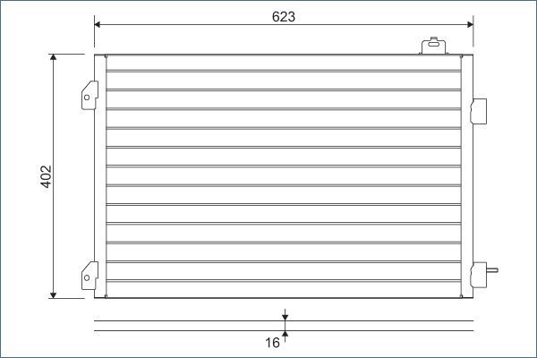 Klima Radyatörü  VALEO 817646