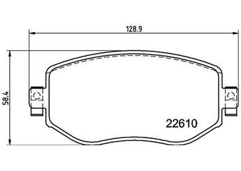 Fren Disk Balata Ön MAGNETI MARELLI 363700468068  410600222R 410603407R 410605929R
