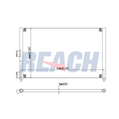 Klima Radyatörü  Fiat Idea (135)(2004->)  MAHLE AC 371 000S