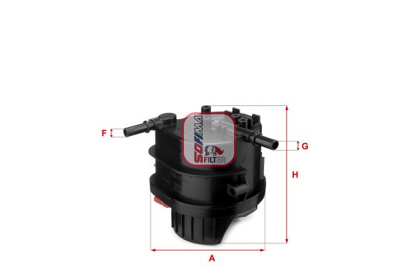 Yakıt Filtresi  Toyota Aygo (KGB/WNB)(2005->)  SOFIMA S 4015 NR