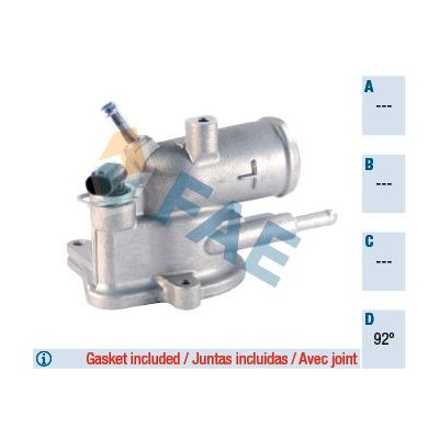 Termostat 92 °C  MAHLE TH 13 92