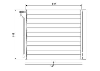 Klima Radyatörü  VALEO 822649  64509239944 64509166098 64 50 9 166 098 64 50 9 239 944 9166098 9 166 098 9239944 9 239 944