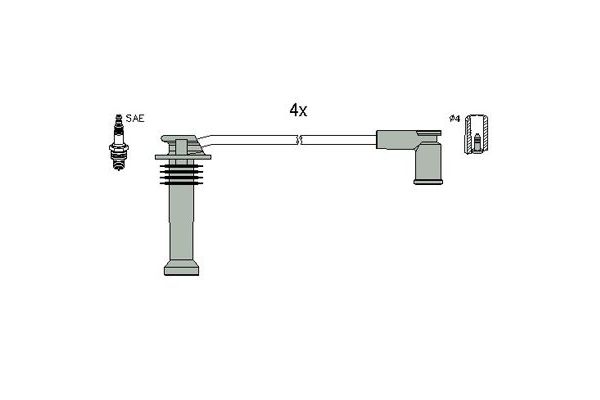 Buji Kablosu  FORD ORJINAL 968F12284AE