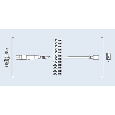 Buji Kablosu  MERCEDES ORJINAL A1121500218