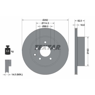 Fren Disk Ayna Arka Sağ ve Sol Renault Koleos II (05.2017->)  EUROREPAR 1622806680