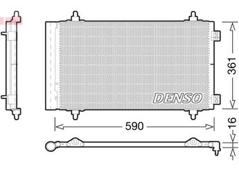 Klima Radyatörü  DENSO DCN21018  6455EN 6455.EN 6455ES 6455.ES 6455HS 6455.HS SU001A1362 1400836980 1440143080 1499040080