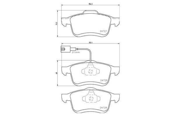 Fren Disk Balata Ön BREMBO P 23 130