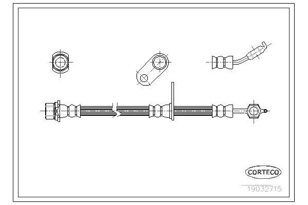 Fren Hortumu Ön Sol CAVO C900 454A