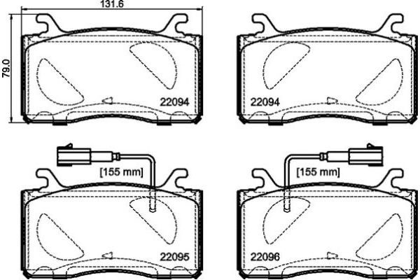 Fren Disk Balata Ön Alfa Romeo Stelvio (630)(2017->)  BREMBO P 23 187