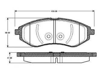 Fren Disk Balata Ön BOSCH 0 986 TB2 447  986TB2447 0 986 TB2 447 96534653 96 534 653
