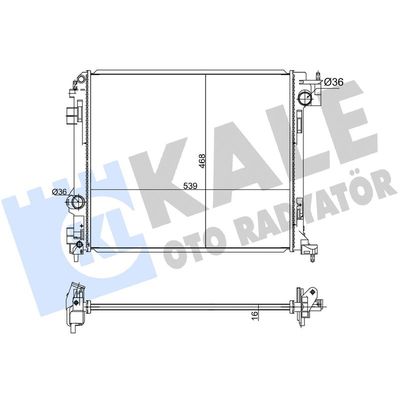 Su Radyatörü  Renault Kadjar (06.2015->)  KALE 363690