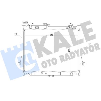Su Radyatörü  WENDERPARTS BA17117795878