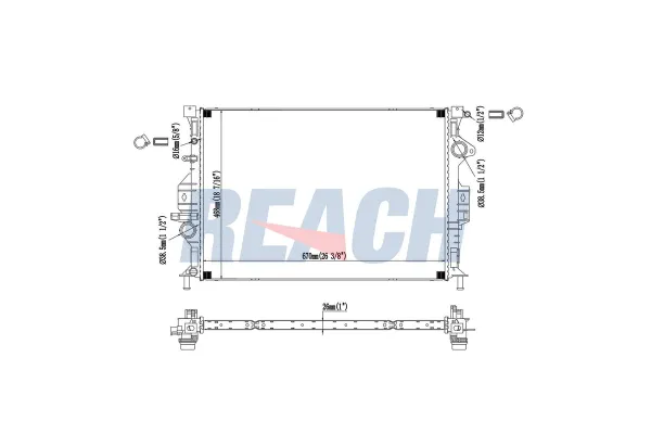 Su Radyatörü  MGA 80153