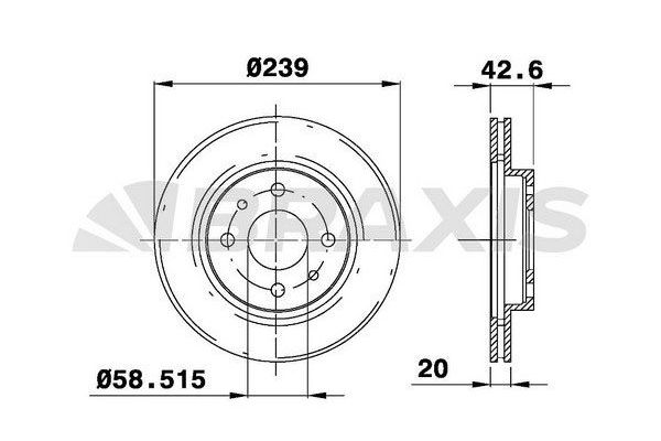 Fren Disk Ayna Ön Sağ ve Sol BRAXIS AE0653
