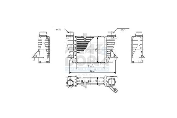 Turbo Radyatörü  Nissan Note (E11E)(01.2006->)  MGA 80589